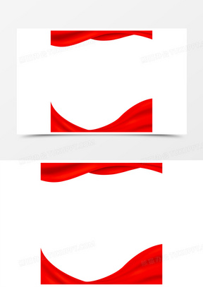 绸带边框图片素材