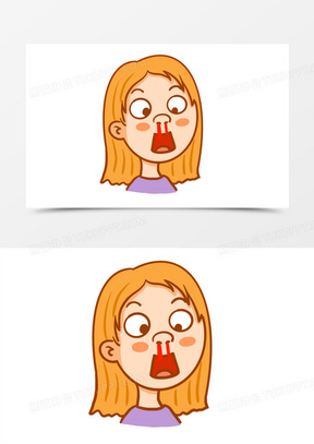 流鼻血图片素材