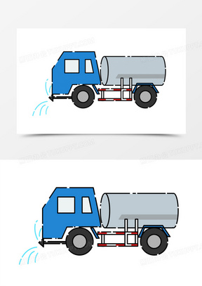 卡通洒水车图片大全可爱