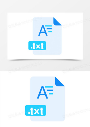 ppt图标办公文档txt图标元素