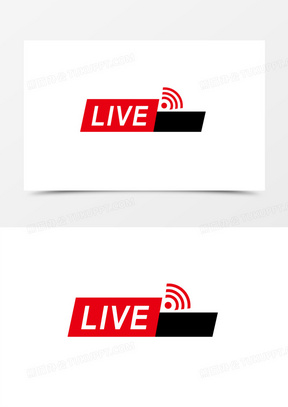 直播标识icon免抠图标元素280花椒直播图标470live直播图标图标素材
