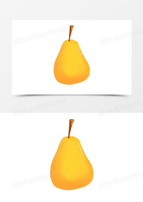 卡通梨图片素材