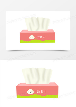 手绘洗脸巾素材