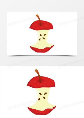 红色手绘苹果核元素271卡通手绘苹果核素材40剩下的苹果核430苹果核