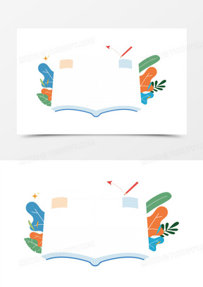 书本边框图片素材