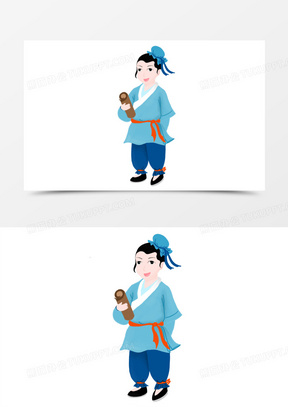 古代书童图片素材