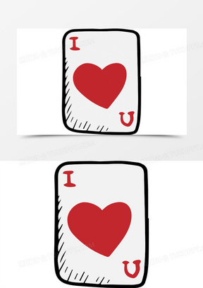 扑克牌红桃符号图片