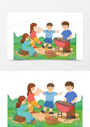 四个人图片素材