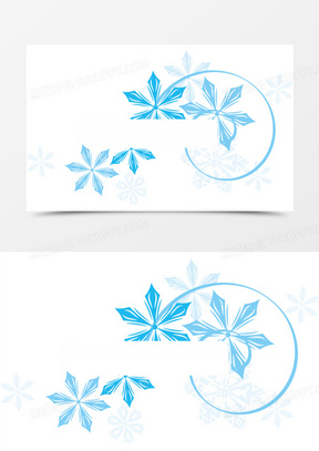 雪花边框图片素材