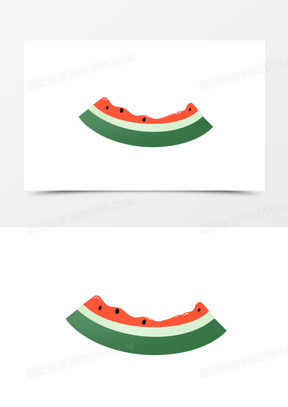 西瓜皮免抠元素00卡通手绘小西瓜插画元素90卡通手绘西瓜皮元素330