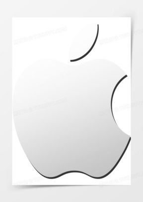 亮白色苹果logo