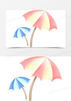 70黄色卡通雨伞遮阳伞10太阳和遮阳伞素材10海滩日光浴遮阳伞图标00