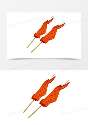 烤翅插画图片