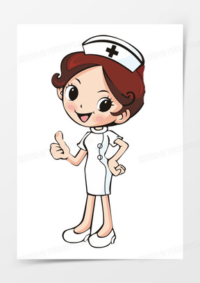 白色帽子的小护士