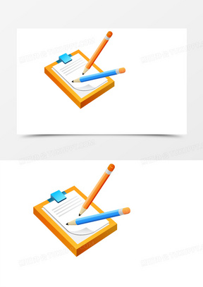 卡通记事本图片素材