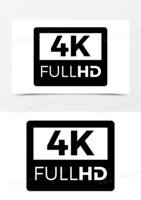 4k fullhd 图标
