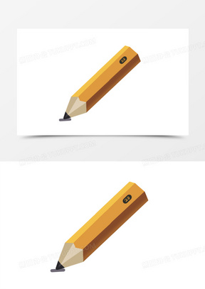 卡通手绘2b铅笔素材