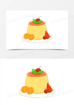 布丁卡通图片素材