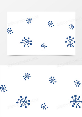 手绘雪花图片素材