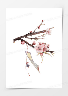 古风走起花瓣白色花瓣