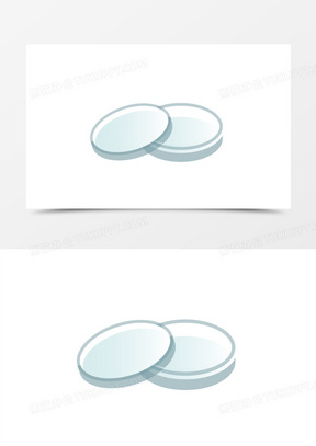 手绘实验室培养皿素材