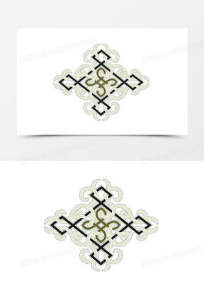 110矢量幽夜青色蒙古长条花纹图案素材500一组矢量幽夜青色蒙古长条