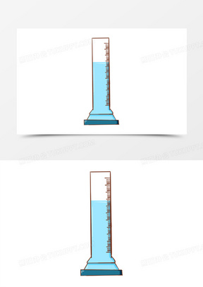 卡通手绘量筒元素
