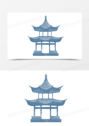古代凉亭免抠元素140卡通手绘亭子阁楼免抠元素972卡通手绘亭台楼阁