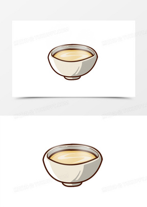 卡通豆浆免抠素材