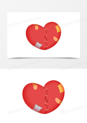 破碎的心图片素材