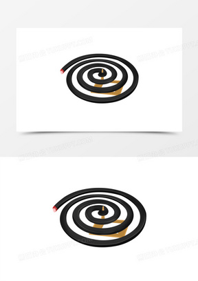 手绘卡通蚊香免抠素材