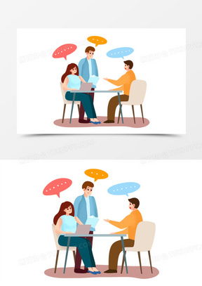 讨论卡通素材_讨论卡通图片_讨论卡通素材图片下载_熊猫办公