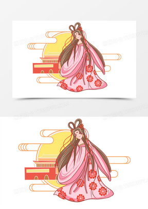 仙女下凡图片动漫头像可爱