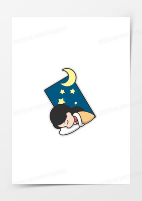 睡觉的小孩图片素材
