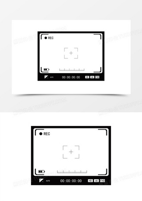 摄影相机录像框取景框边框