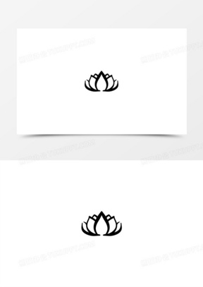 莲花线条图片素材