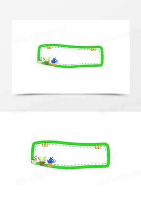 小标题边框图片素材