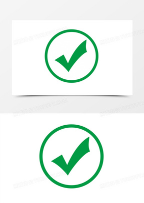 简约符号打钩打叉图标元素