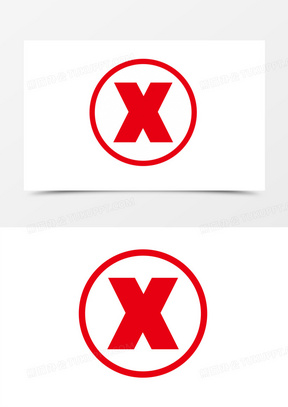 简约符号打勾打叉图标元素