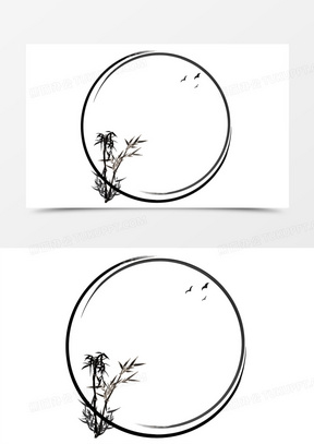 边框黑白图片素材