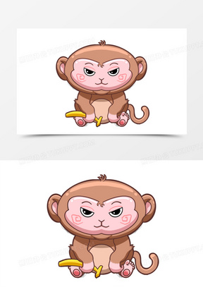 500创意手绘卡通可爱弹吉他的小猴子50卡通可爱的小猴子120手绘卡通吊