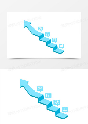 ppt阶梯上升图图片