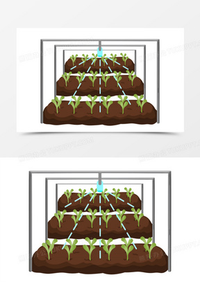 农业科技无人灌溉免抠素材