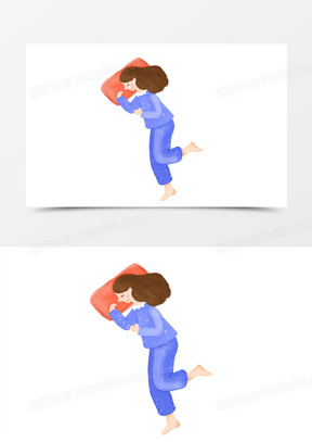 人物20平躺在床上的长发美女摄影高清图片23线条插画风女生在泳池里