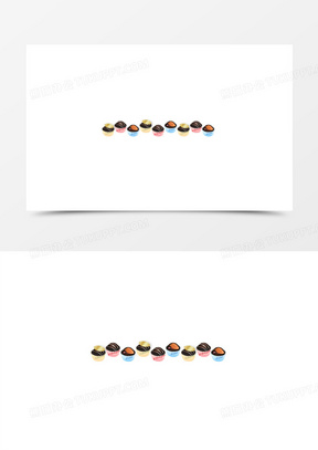 分割线191卡通生日用品边框130生日庆祝边框150小清新生日邀请函边框