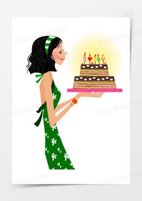 男孩庆祝生日吹蜡烛免抠元素1165手绘风卡通生日庆祝背景221庆祝伟