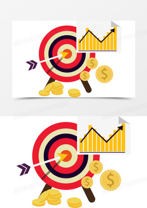 目标计划实现281射击目标免抠素材2181手绘卡通销售人员销冠元素3942