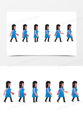 行走的人物图片素材