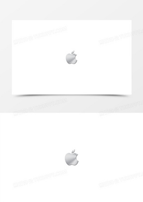 白色金属苹果标志