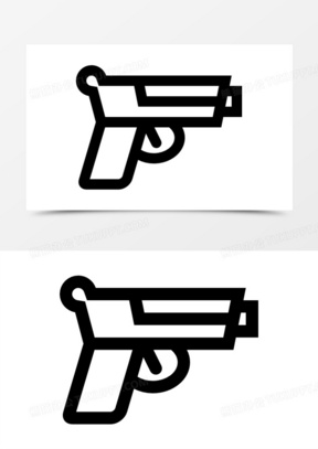 矢量图枪支180红色狙击瞄准490武器80机枪图标70手枪手绘素材70十字形
